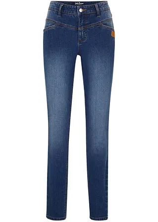 Ultra-Soft-Jeans, Skinny in blau von vorne - John Baner JEANSWEAR