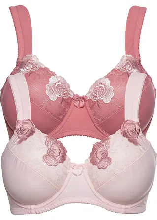 Minimizer BH mit Bügel (2er Pack) in rosa - bonprix