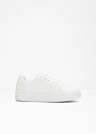 Plateau Sneaker in weiß - BODYFLIRT