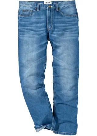Regular Fit Jeans, Straight in blau von vorne - bonprix