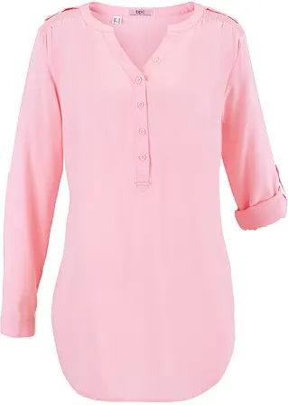 Tunikabluse aus softer Viskose in rosa - bonprix