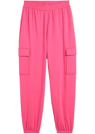 Mädchen Sport Cargohose in pink von vorne - bpc bonprix collection