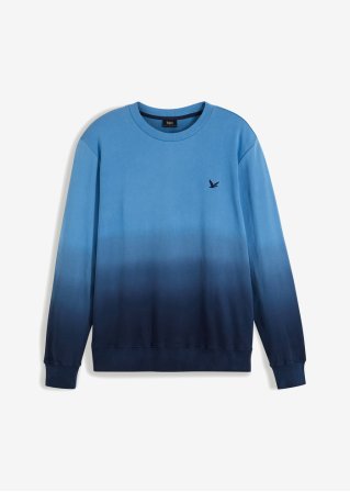 Sweatshirt mit Farbverlauf  in blau von vorne - bpc bonprix collection