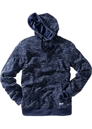 Kapuzensweatshirt in blau von vorne - bpc bonprix collection