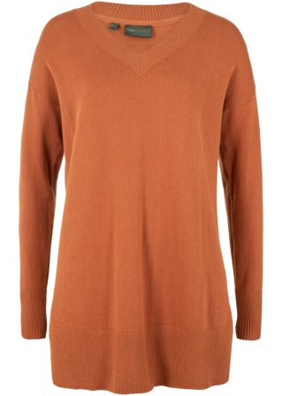 Long-Pullover in braun von vorne - bpc selection