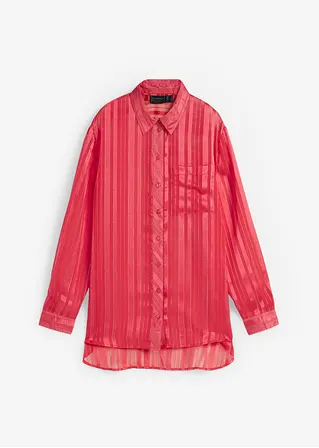 Bluse mit Metallicgarn in rot von vorne - bpc selection