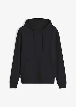 Essential Kapuzensweatshirt in schwarz von vorne - bpc bonprix collection