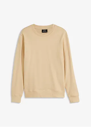 Essential Sweatshirt in beige von vorne - bpc bonprix collection