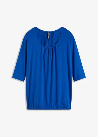 Oversize-Shirt in blau von vorne - bonprix