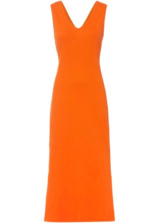 Shirtkleid mit Rückendetail in orange von vorne - bpc selection