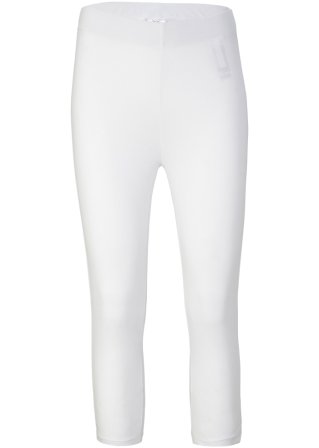 Capri-Leggings mit Komfortbund in weiß von vorne - bpc bonprix collection