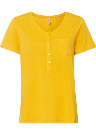 T-Shirt in gelb von vorne - RAINBOW