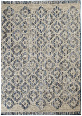 In-und Outdoor Teppich mit dezenter Musterung in blau - bpc living bonprix collection