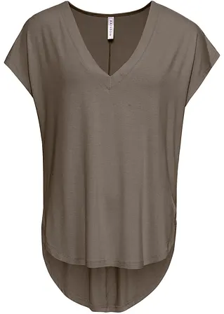 Oversize-Shirt in grün von vorne - bonprix
