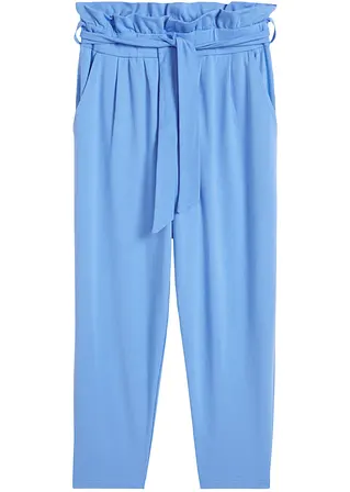 Mädchen Jerseyhose mit Bio-Baumwolle in blau von vorne - bpc bonprix collection