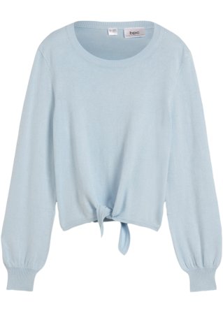 Mädchen Pullover  in blau von vorne - bpc bonprix collection