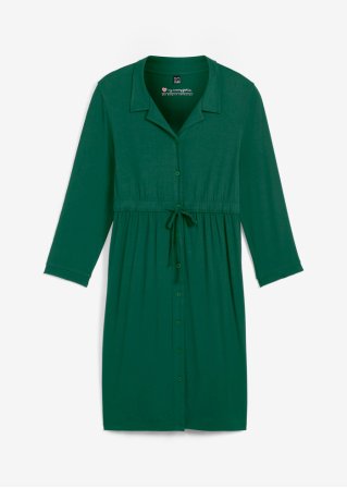 Umstandskleid / Stillkleid mit Kragen in grün von vorne - bpc bonprix collection