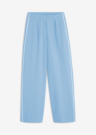 High-Waist-Hose mit Glitzer  in blau von vorne - BODYFLIRT boutique