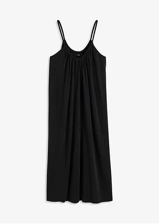 Jerseykleid aus softem Modal-Mix in schwarz von vorne - bonprix