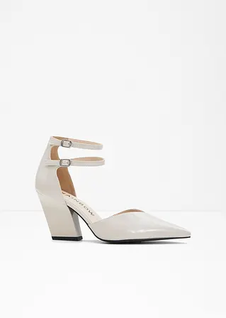 Spangenpumps in beige - bonprix