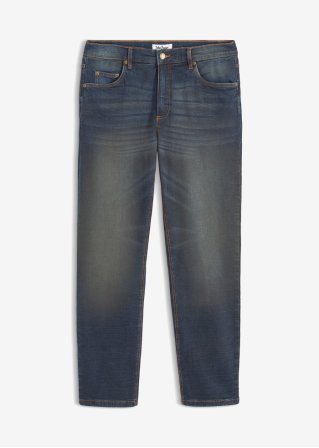 Classic Fit Stretch-Jeans, Straight in blau von vorne - John Baner JEANSWEAR