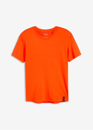 Funktions-T-Shirt mit Mesh-Einsatz in orange von vorne - bpc bonprix collection
