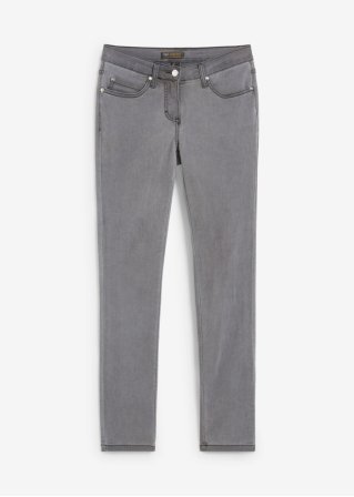 Megastretch-Jeans in grau von vorne - bpc selection