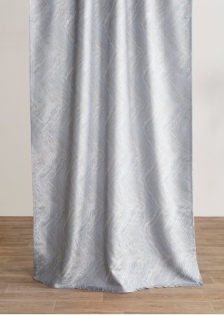 Jacquard Vorhang mit Wellen (1er Pack) in grau - bpc living bonprix collection