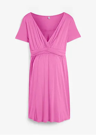Stillkleid / Umstandskleid in pink von vorne - bpc bonprix collection