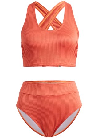 Bikini (2-tlg.Set)  in orange von vorne - RAINBOW