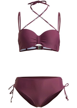 Bügel Bikini (2-tlg. Set) in lila von vorne - bpc bonprix collection