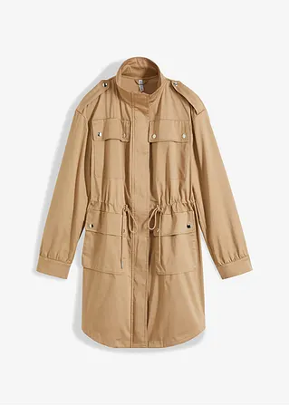 Cargo-Jacke in beige von vorne - RAINBOW