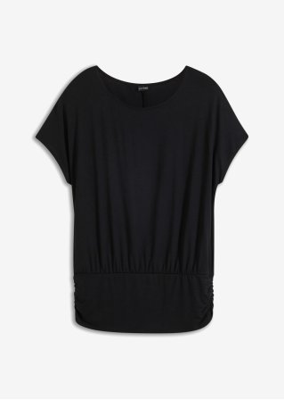 Shirt in schwarz von vorne - BODYFLIRT