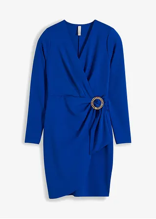 Kleid mit Schnalle in blau von vorne - BODYFLIRT boutique