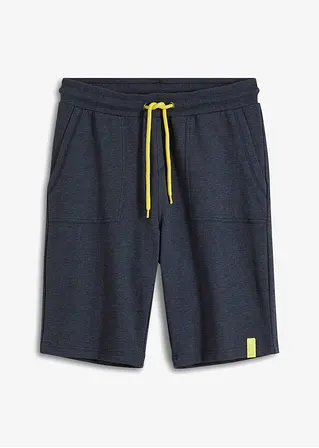 Sweat-Bermuda in blau von vorne - bonprix