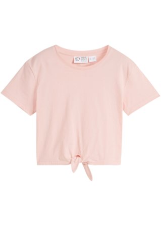 Mädchen Shirt aus Bio Baumwolle in rosa von vorne - bpc bonprix collection