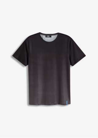 Funktions-T-Shirt mit Farbverlauf in schwarz von vorne - bpc bonprix collection