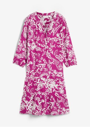 Viskose Kleid bdruckt in lila von vorne - bpc selection