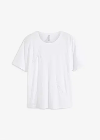 bonprix T-Shirt mit Spitzendetail