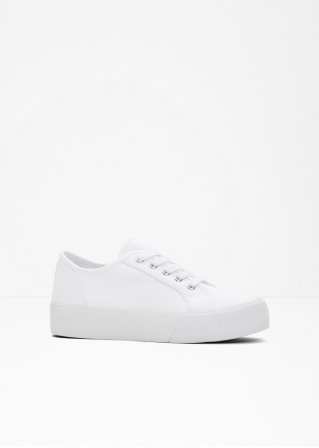 Plateau Sneaker in weiß - RAINBOW