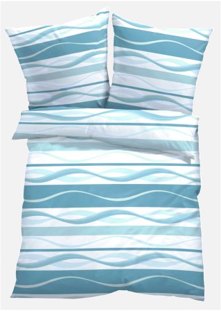 Bettwäsche mit Streifen  in blau - bpc living bonprix collection