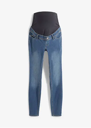 Umstandsjeans, Skinny in blau von vorne - bonprix