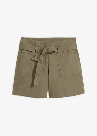 bpc bonprix collection Twill-Shorts mit Bindegürtel