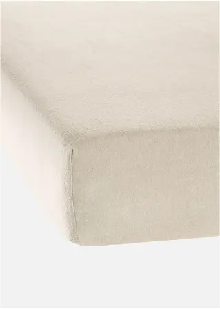 Biber Spannbettlaken in beige - bpc living bonprix collection