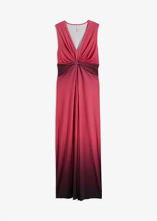 Kleid mit Knotendetail in rot von vorne - bonprix