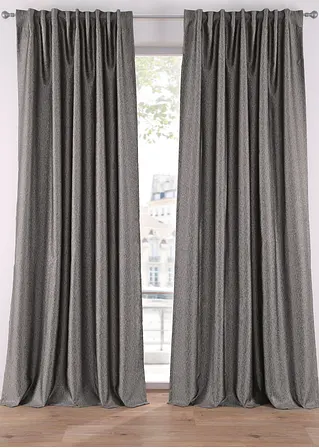 Jacquard Vorhang mit Glanz (1er Pack) in braun - bpc living bonprix collection