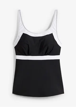 Tankini Oberteil in schwarz von vorne - bpc selection