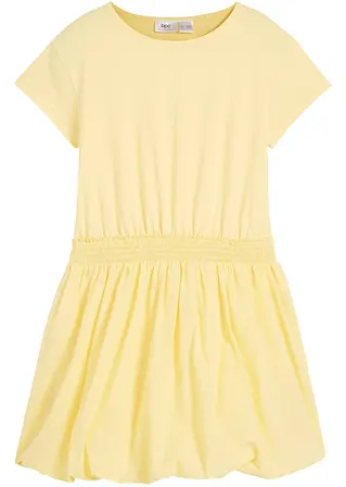 Mädchen Kleid mit Ballonrock in gelb von vorne - bonprix