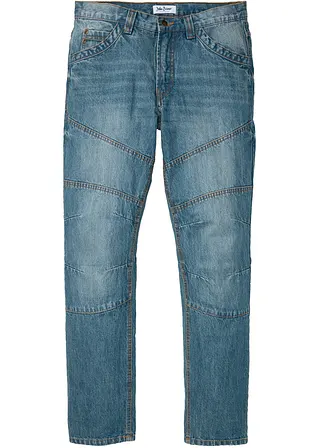 Regular Fit Jeans, Straight in blau von vorne - bonprix