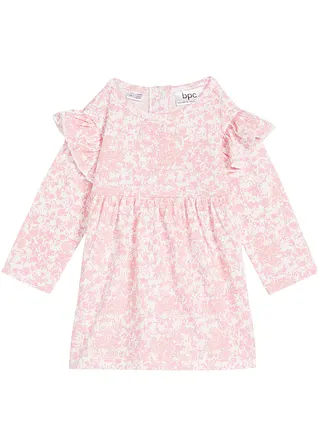 Baby Jerseykleid aus Bio-Baumwolle in weiß von vorne - bpc bonprix collection